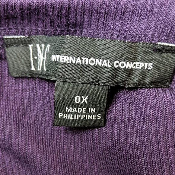 International Concepts Ribbed Tee NWT - Picture 7 of 7